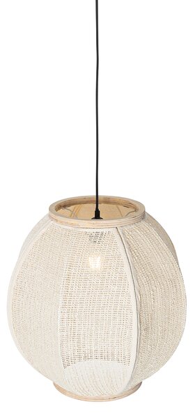 Orientalna lampa wisząca naturalna 46 cm - Rob