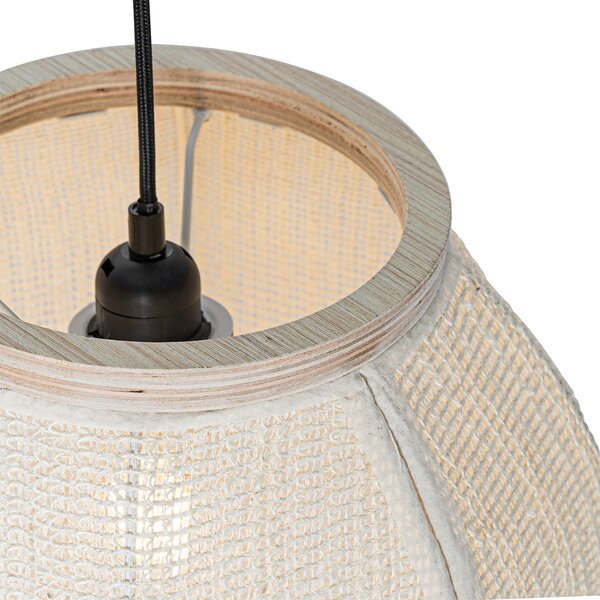 Orientalna lampa wisząca naturalna 35 cm - Rob