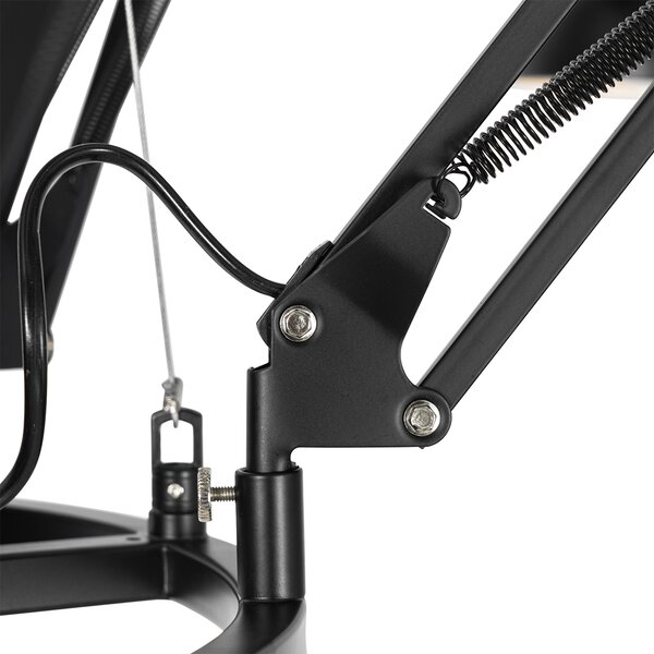 Industrialna lampa wisząca czarna 6-światłowa regulowana - Hobby Spinne