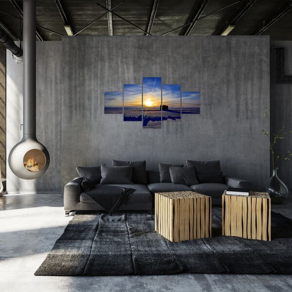 Obraz - krajobraz polarny (125x70 cm)