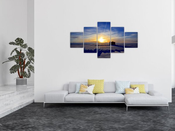 Obraz - krajobraz polarny (125x70 cm)