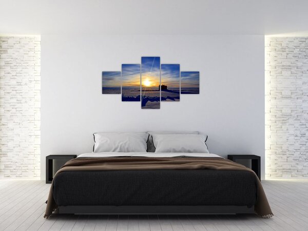 Obraz - krajobraz polarny (125x70 cm)