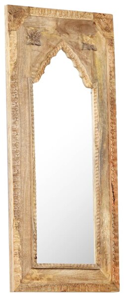 Lustro w ramie z litego drewna mango, 50x3x110 cm