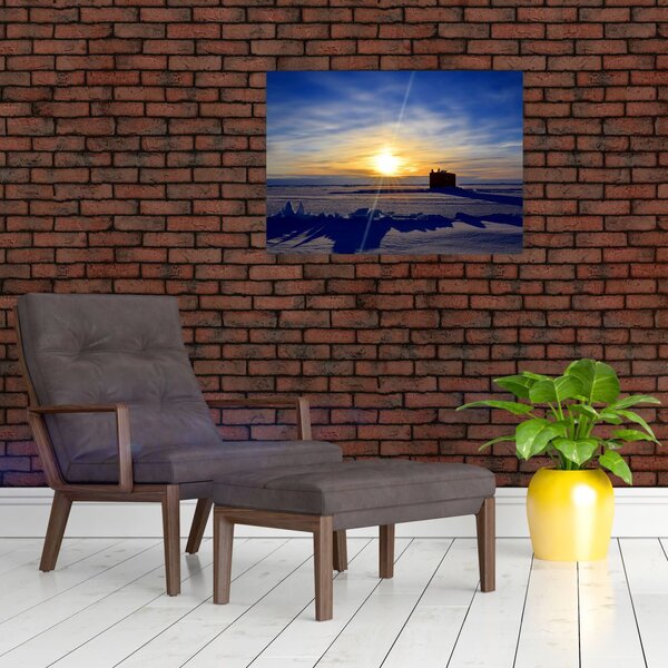 Obraz - krajobraz polarny (70x50 cm)