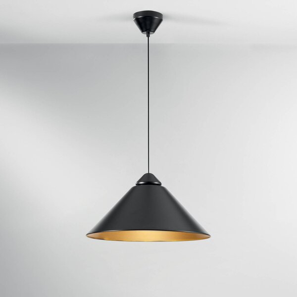 Luce Ambiente Design Lampa wisząca Big Bang, możliwość ściemniania, czarny, salon / jadalnia, metal, nowoczesny