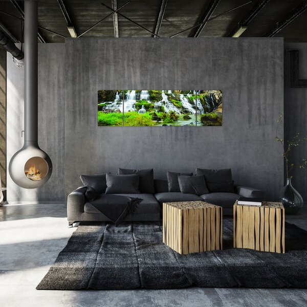 Obraz - wodospady (170x50 cm)