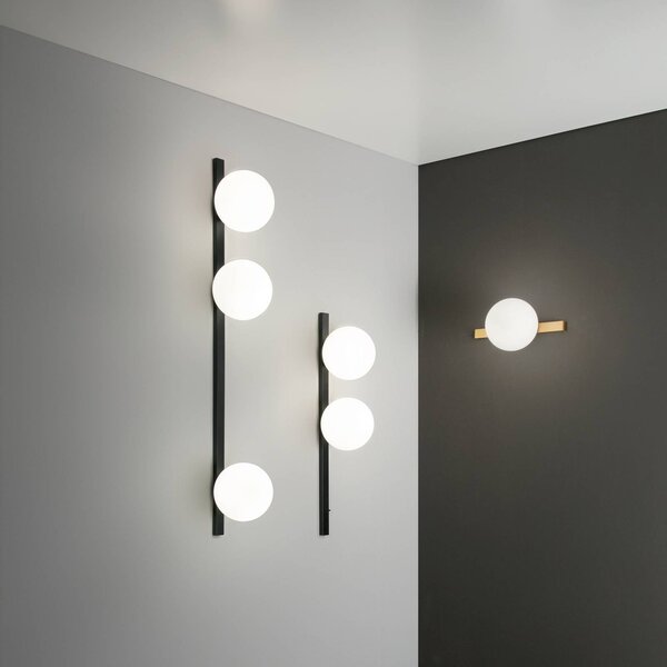 Luce Ambiente Design Kinkiet Enoire, możliwość ściemniania, czarny, salon / jadalnia, metal, nowoczesny