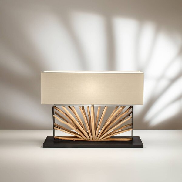 Luce Ambiente Design Lampa stołowa Ethernal, czarny, salon / jadalnia, metal