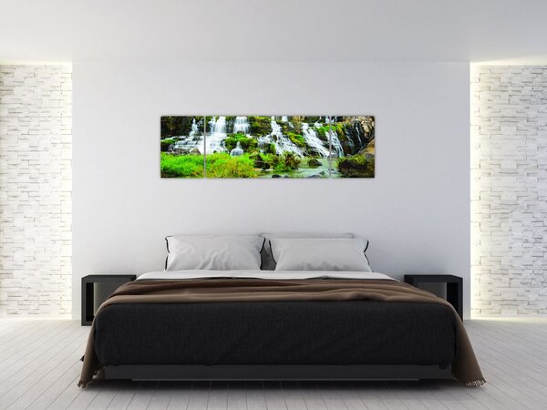 Obraz - wodospady (170x50 cm)