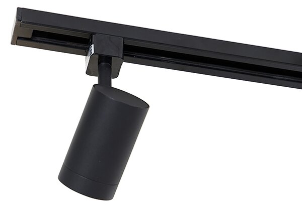 Inteligentny system oświetlenia szynowego czarny 3 reflektory i lampa wisząca 1-fazowa - Iconic Cavalux Jeana