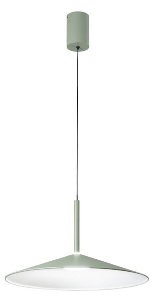 Luce Ambiente Design Lampa wisząca Khan, zielony, salon / jadalnia, metal, nowoczesny