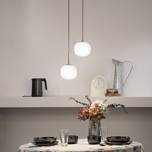 Luce Ambiente Design Lampa wisząca Eris, możliwość ściemniania, brązowy / rdzawy, salon / jadalnia, aluminium, nowoczesny