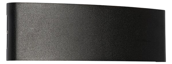 Lampa ścienna zewnętrzna czarna w tym LED 10-świateł IP54 - Silly