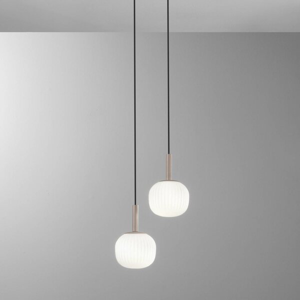Luce Ambiente Design Lampa wisząca Eris, możliwość ściemniania, brązowy / rdzawy, salon / jadalnia, aluminium, nowoczesny