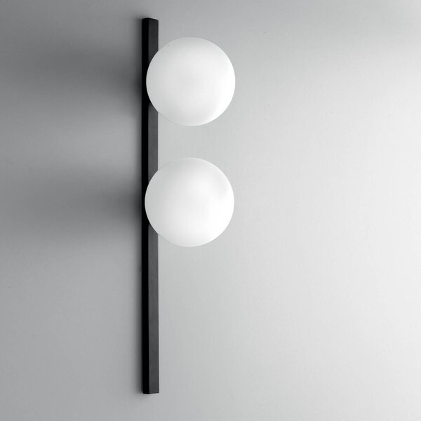 Luce Ambiente Design Kinkiet Enoire, możliwość ściemniania, czarny, salon / jadalnia, metal, nowoczesny