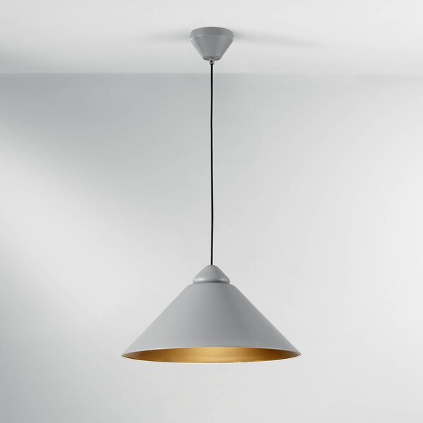 Luce Ambiente Design Lampa wisząca Big Bang, możliwość ściemniania, aluminiowy / szary / cynkowy, salon / jadalnia, metal, nowoczesny