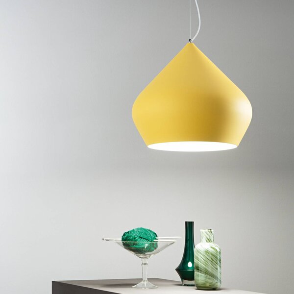 Luce Ambiente Design Lampa wisząca Tholos, możliwość ściemniania, żółty / pomarańczowy, salon / jadalnia, metal, nowoczesny