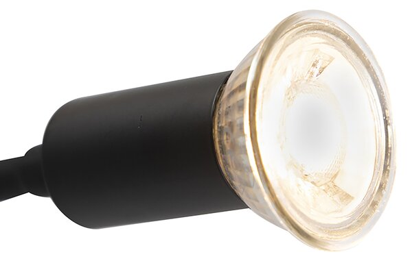 Inteligentna lampa ścienna czarna z USB, w tym Wi-Fi A60 i GU10 - Zeno