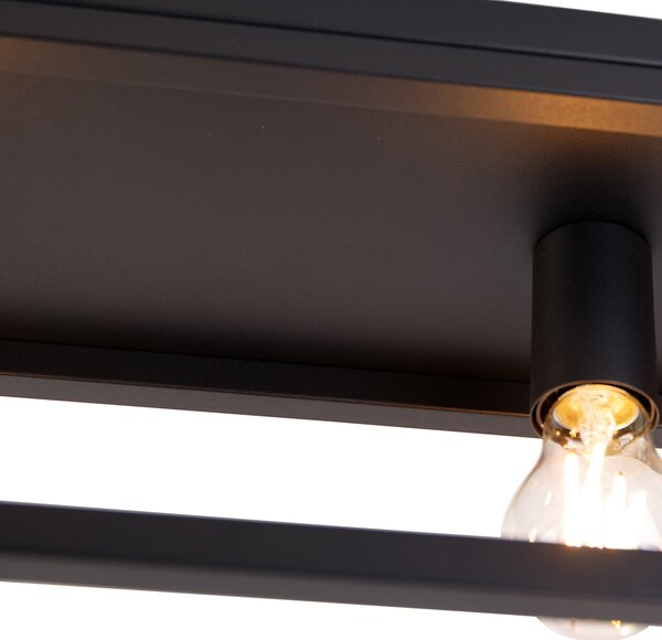 Inteligentna lampa sufitowa czarna 99,5 cm w tym 4 WiFi A60 - Cage