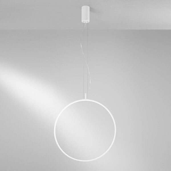 Luce Ambiente Design Lampa wisząca Toorx, biały / opal, salon / jadalnia, metal, nowoczesny