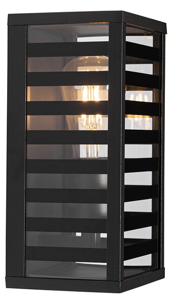 Nowoczesna lampa ścienna zewnętrzna czarna 26 cm IP44 - Reims