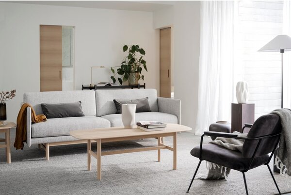 Jasnoszary dywan wełniany 340x240 cm Auckland – Rowico