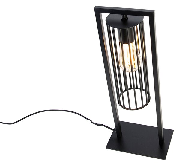 Inteligentna nowoczesna lampa stołowa czarna z Wifi ST64 - Balenco Wazo