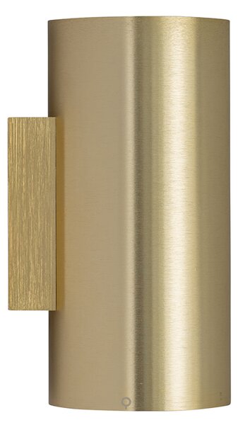 Designerska lampa ścienna złota okrągła 2-światłowa - Sab Honey