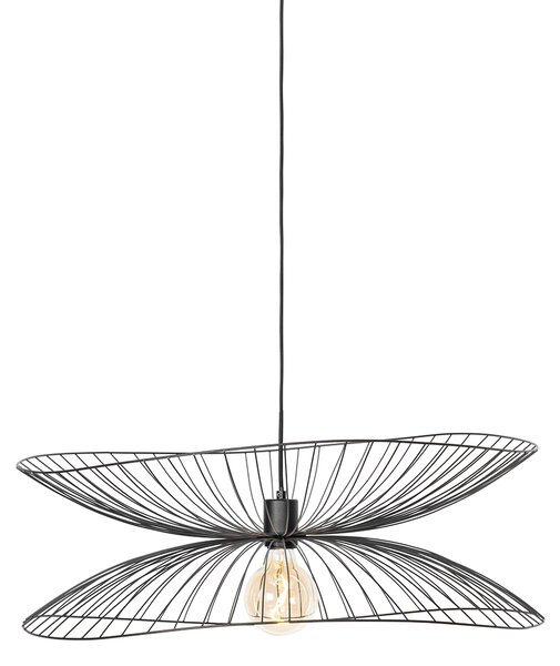 Designerska lampa wisząca czarna 66cm - Pua