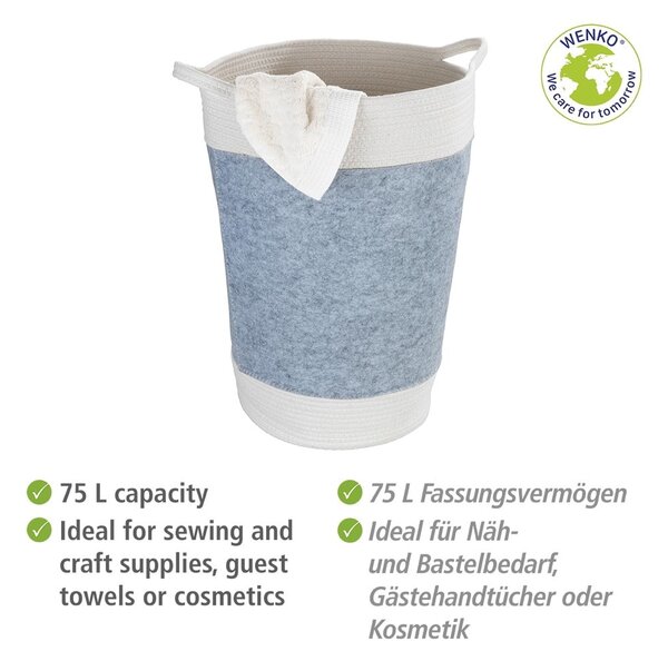 Tekstylny kosz na pranie 75 l Bea – Wenko
