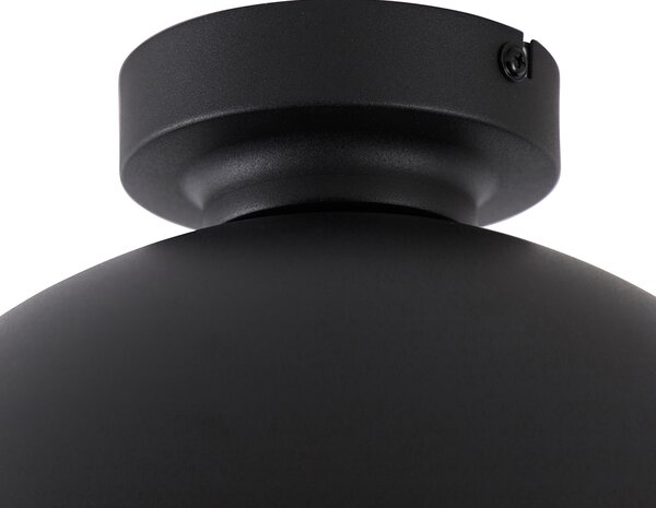 Inteligentna lampa sufitowa czarna ze złotem 28 cm z Wi-Fi A60 - Magnax