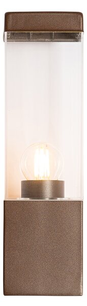 Nowoczesna lampa ścienna zewnętrzna rdzawo-brązowa IP44 - Malios