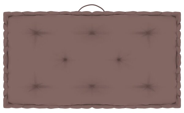 Poduszka na podłogę lub paletę, taupe, 73x40x7 cm, bawełna