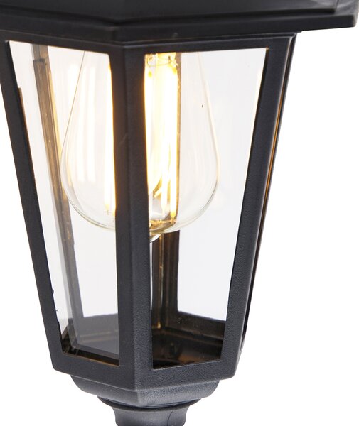 Inteligentna zewnętrzna lampa ścienna czarna IP44 z WiFi ST64 - New Haven