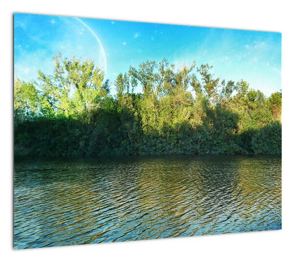 Obraz - jezioro (70x50 cm)