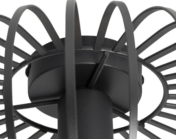 Inteligentna lampa sufitowa czarna 39 cm z Wi-Fi G95 - Johanna