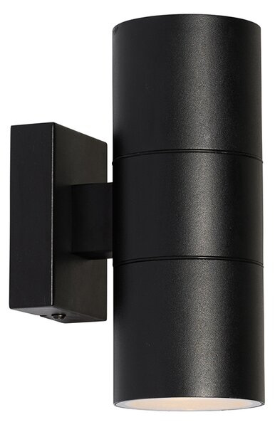 Nowoczesna lampa ścienna zewnętrzna czarna 2-światłowa AR70 IP44 - Duo