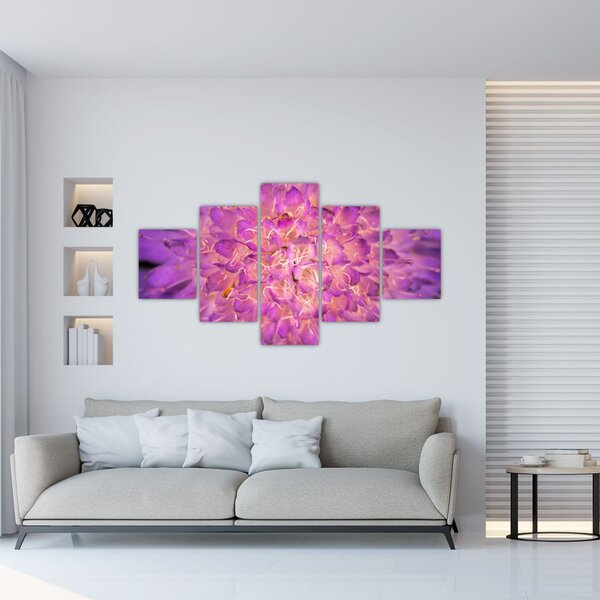 Szczegółowy obraz kwiatu (125x70 cm)