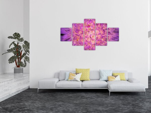 Szczegółowy obraz kwiatu (125x70 cm)