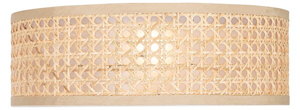 Orientalna lampa sufitowa z rattanu 30 cm - Tromma