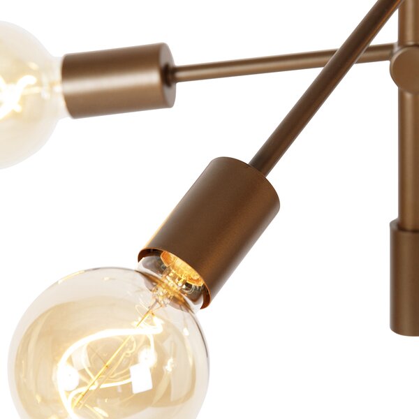 Industrialna lampa wisząca ciemny brąz 6-świateł - Sydney
