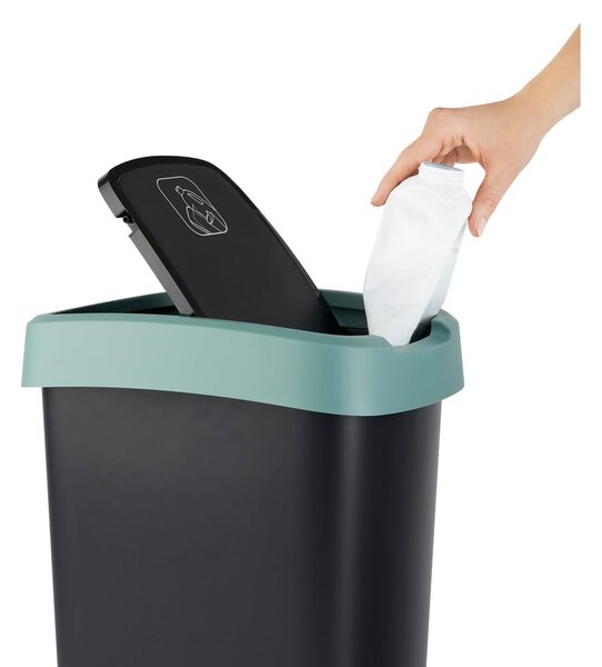 Kosz na śmieci z tworzywa sztucznego z recyklingu 25 L Twist − Rotho