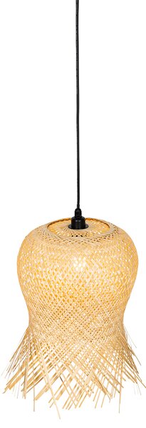 Orientalna lampa wisząca zewnętrzna bambusowa IP44 - Carlos