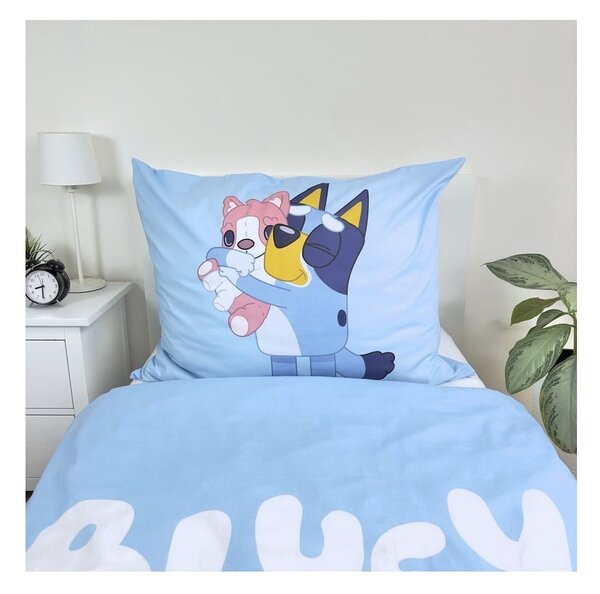 Bawełniana dziecięca pościel jednoosobowa 140x200 cm Bluey – Jerry Fabrics