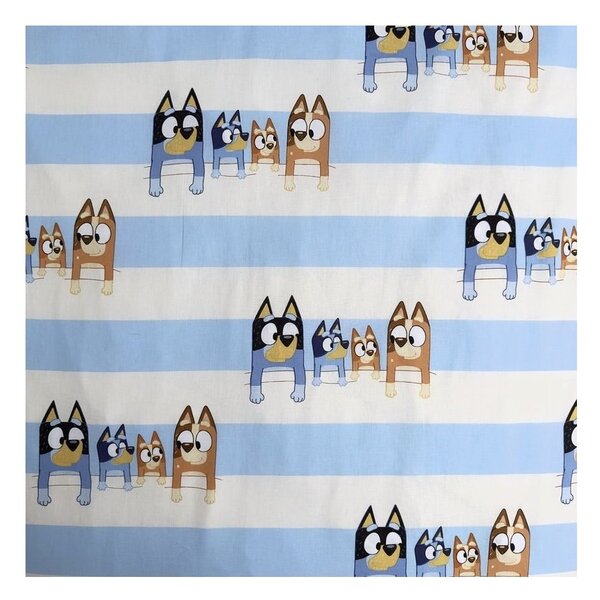 Bawełniana dziecięca pościel jednoosobowa 140x200 cm Bluey – Jerry Fabrics