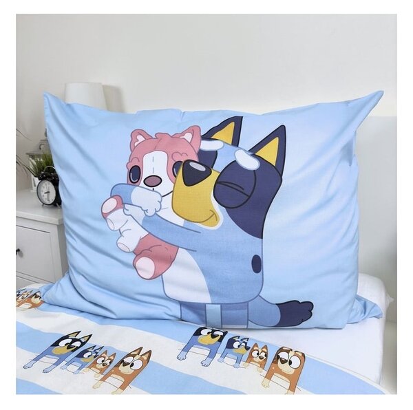 Bawełniana dziecięca pościel jednoosobowa 140x200 cm Bluey – Jerry Fabrics