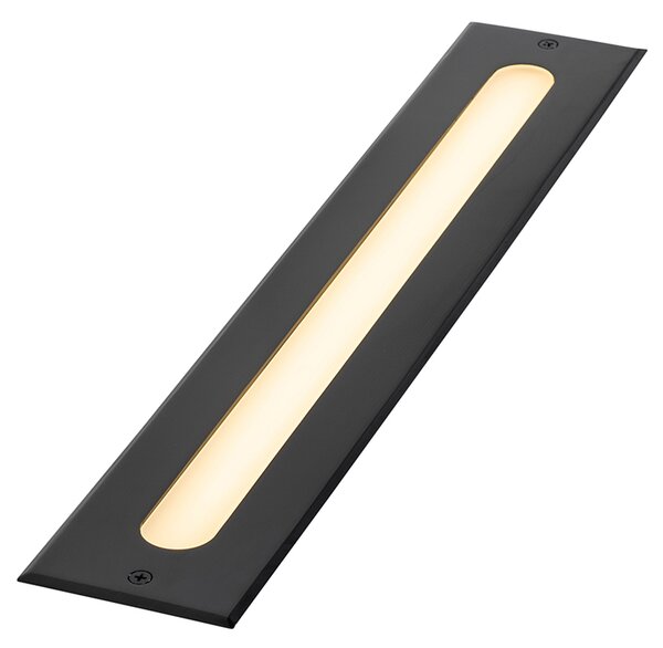 Nowoczesny klosz ogrodowy czarny 50 cm z LED IP65 - Eline
