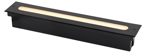 Nowoczesny klosz ogrodowy czarny 50 cm z LED IP65 - Eline