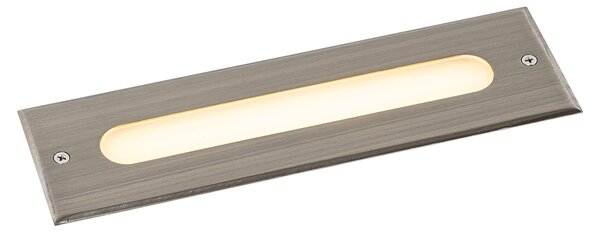 Nowoczesny klosz do zabudowy stalowy 30 cm z LED IP65 - Eline