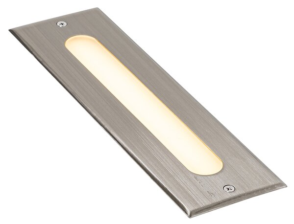 Nowoczesny klosz do zabudowy stalowy 30 cm z LED IP65 - Eline